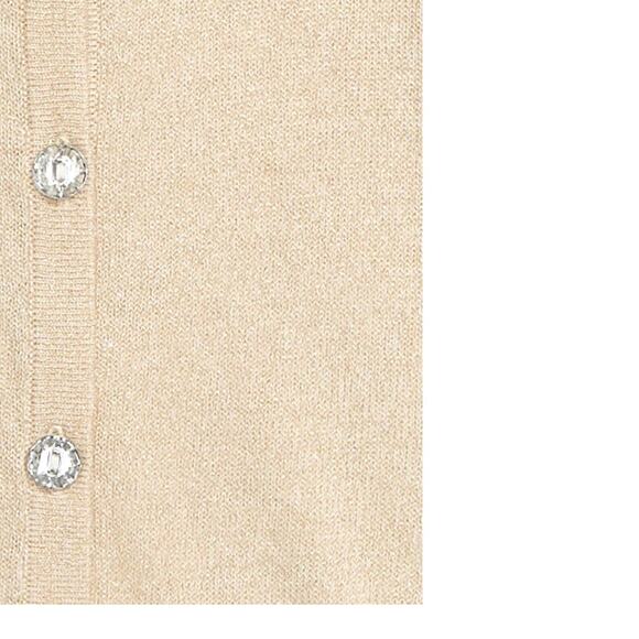 NWT Tucker + Tate Girls Cardigan Sweater Gold Metallic Jewel Glitter Size 2 - Picture 4 of 8